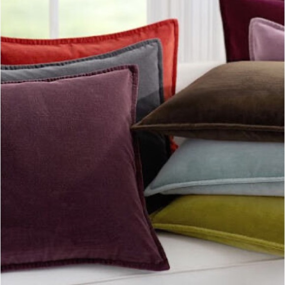 Pottery Barn Accents New Pottery Barn Washed Velvet Pillow Cover